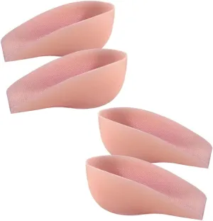 1Pair Invisible Height Increase Insoles Translucent Silicone Heel Pads for Unisex Height Boost Non Slip Comfort Shoe Inserts for Men Women for Sneakers and Boots