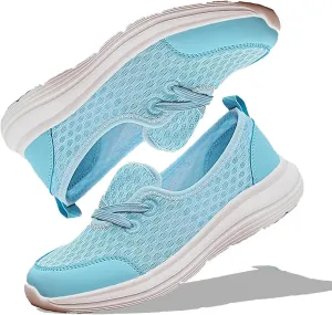 2024 Women's Soft Sole Mesh Comfort Orthopedic Shoes, Comfortable Mesh Walking Shoes Low Top Orthopedic Slip on Shoes