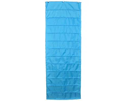 26 Pockets Foldable Over the Door Shoe Rack Storage Organizer - Blue