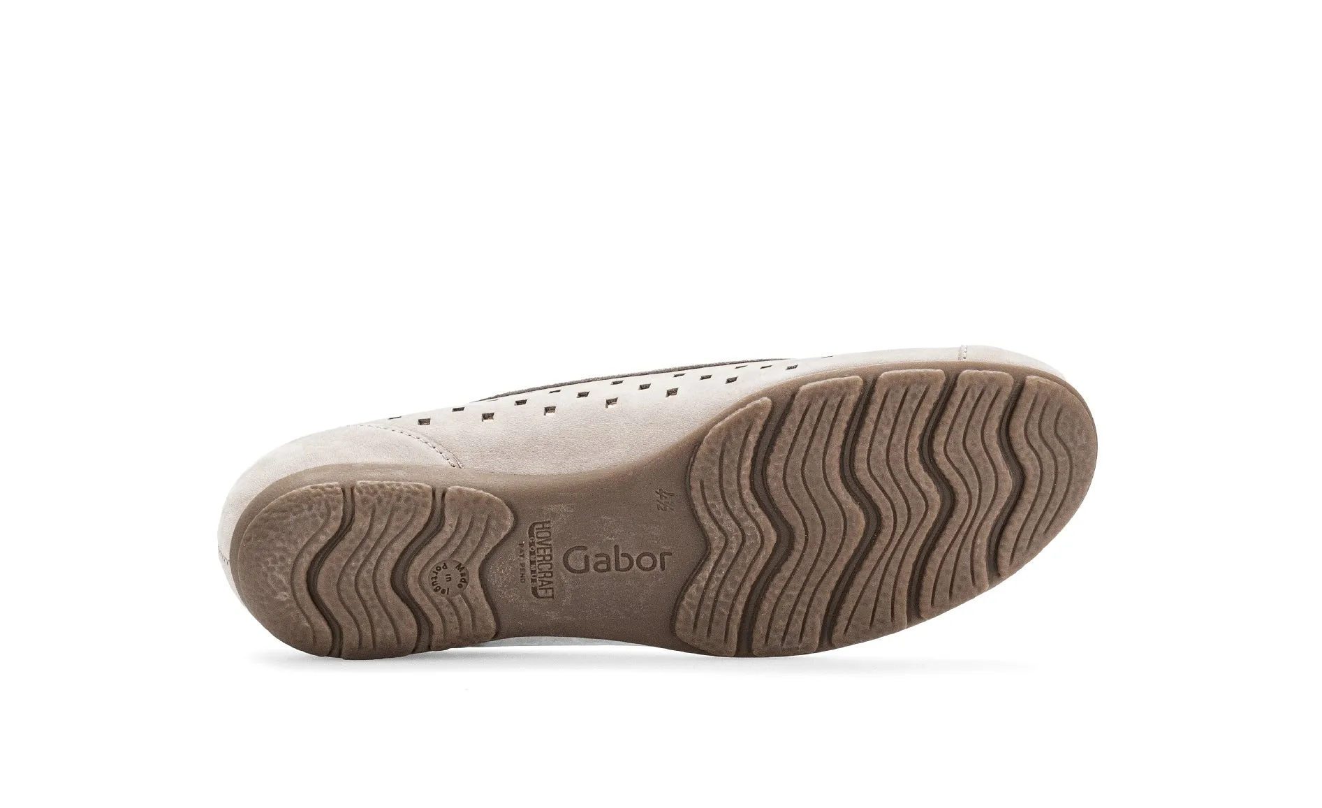 '44.169.12' women's perforated ballerina pump - Grey