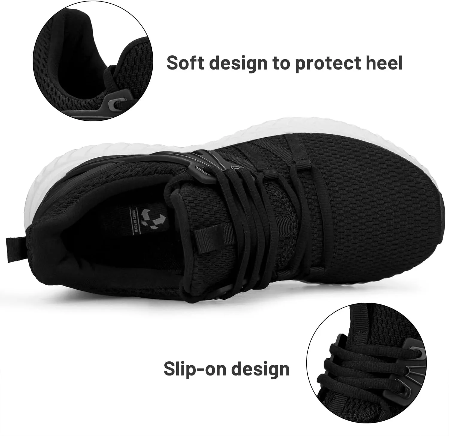 Abboos Womens Slip On Sneakers Women Walking Tennis Shoes Lightweight Casual Sneakers for Gym Travel Work