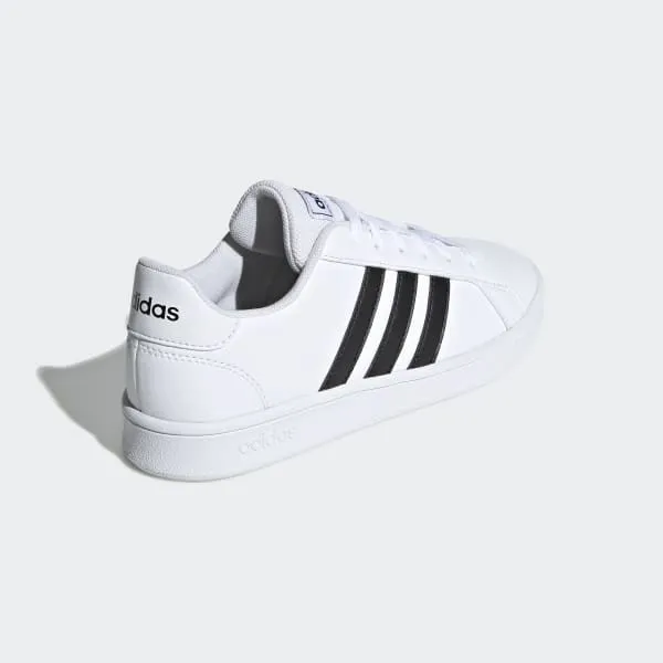 Adidas Kids Unisex Grand Court  casual Shoe - Cloud White/ Core Black