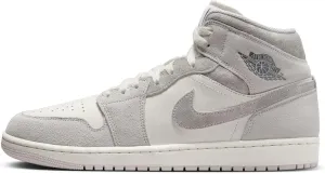 Air Jordan 1 Mid SE Men's Shoes (FQ7720-002, Neutral Grey/Sail/Smoke Grey) Size 12