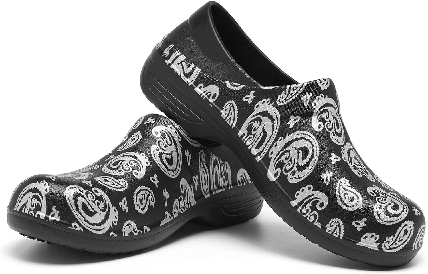 alcubieree Non Slip Work Shoes for Womens Slip on Waterproof Lightweight Comfor Clog for Nurse Food Service Healthcare Gardening Medical Kitchen Chef Cute