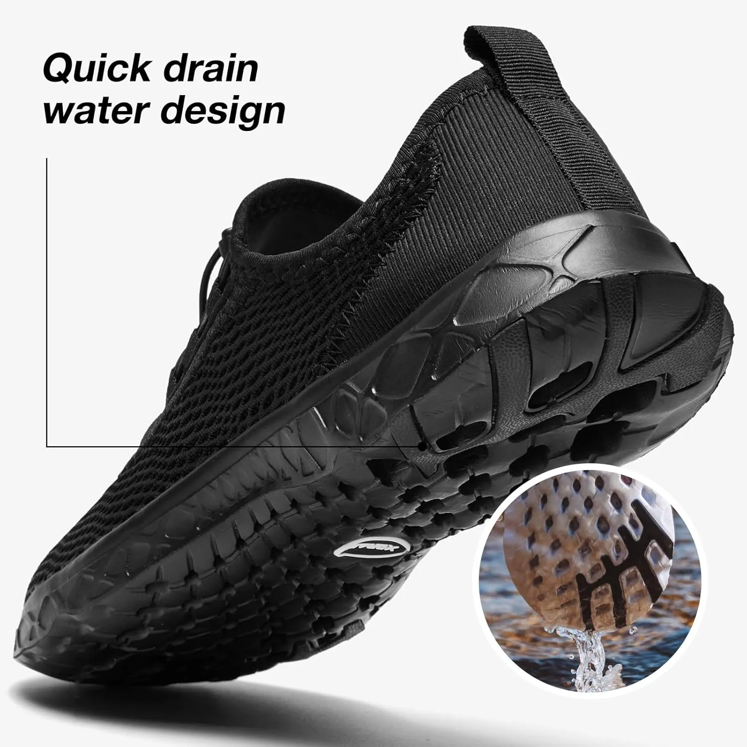 ALEADER Women's Stylish Water Shoes, Quick-Dry Xdrain Water Sneakers, Lightweight & Comfort Footed
