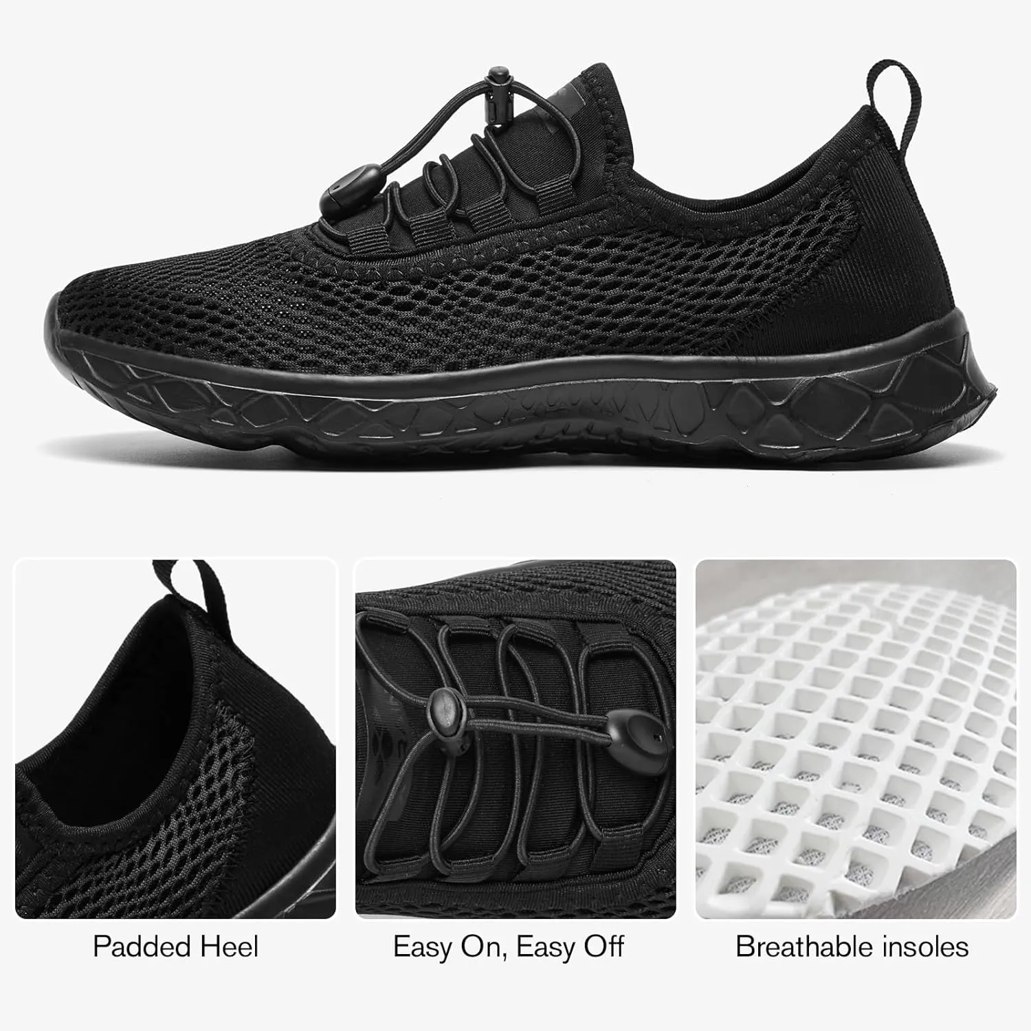 ALEADER Women's Stylish Water Shoes, Quick-Dry Xdrain Water Sneakers, Lightweight & Comfort Footed