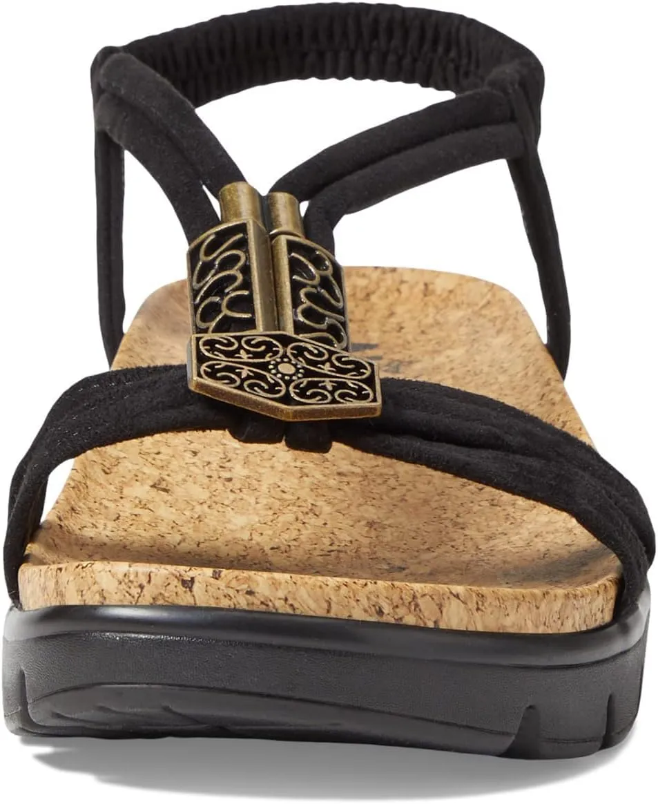 Alegria Women Roz - Arch Support Chunky Platform - For Travel and Everyday Activity - Vegan Braided Adjustable Buckle Slingback Slide Sandal