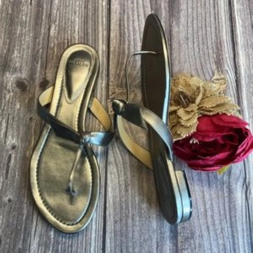 Alexandre Birman Clarita Pewter Leather Naked Sandal  39.5M