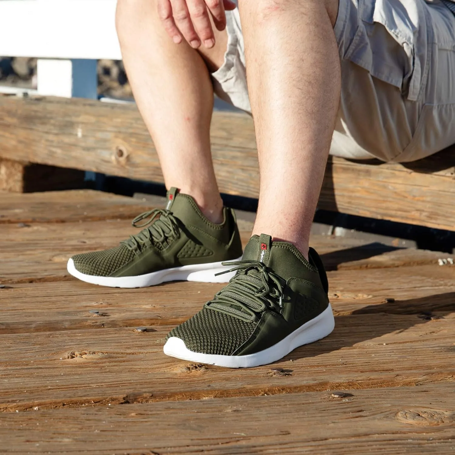 Alpine Swiss Mens Fashion Sneakers Lightweight Knit Tennis Shoes