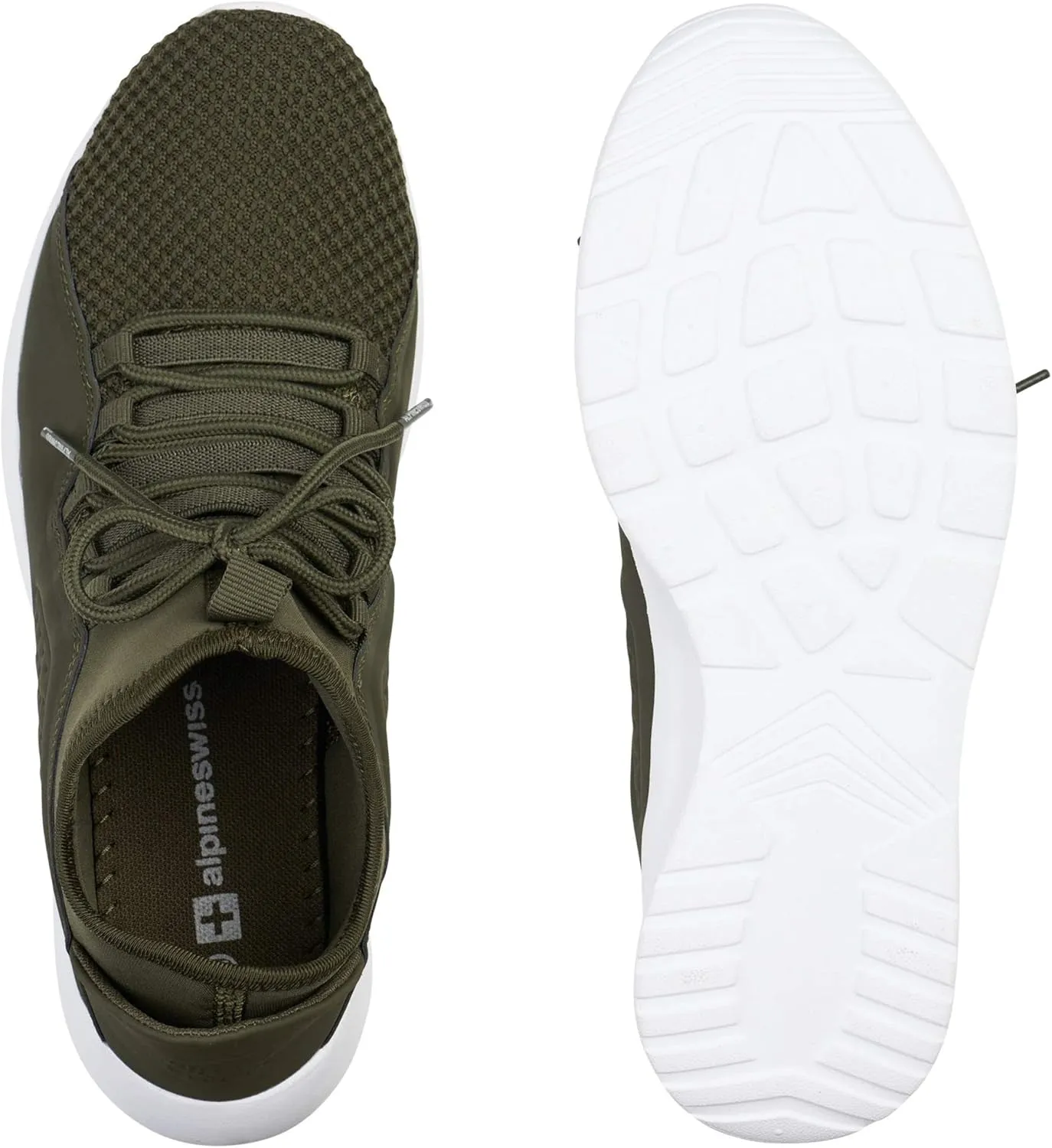 Alpine Swiss Mens Fashion Sneakers Lightweight Knit Tennis Shoes