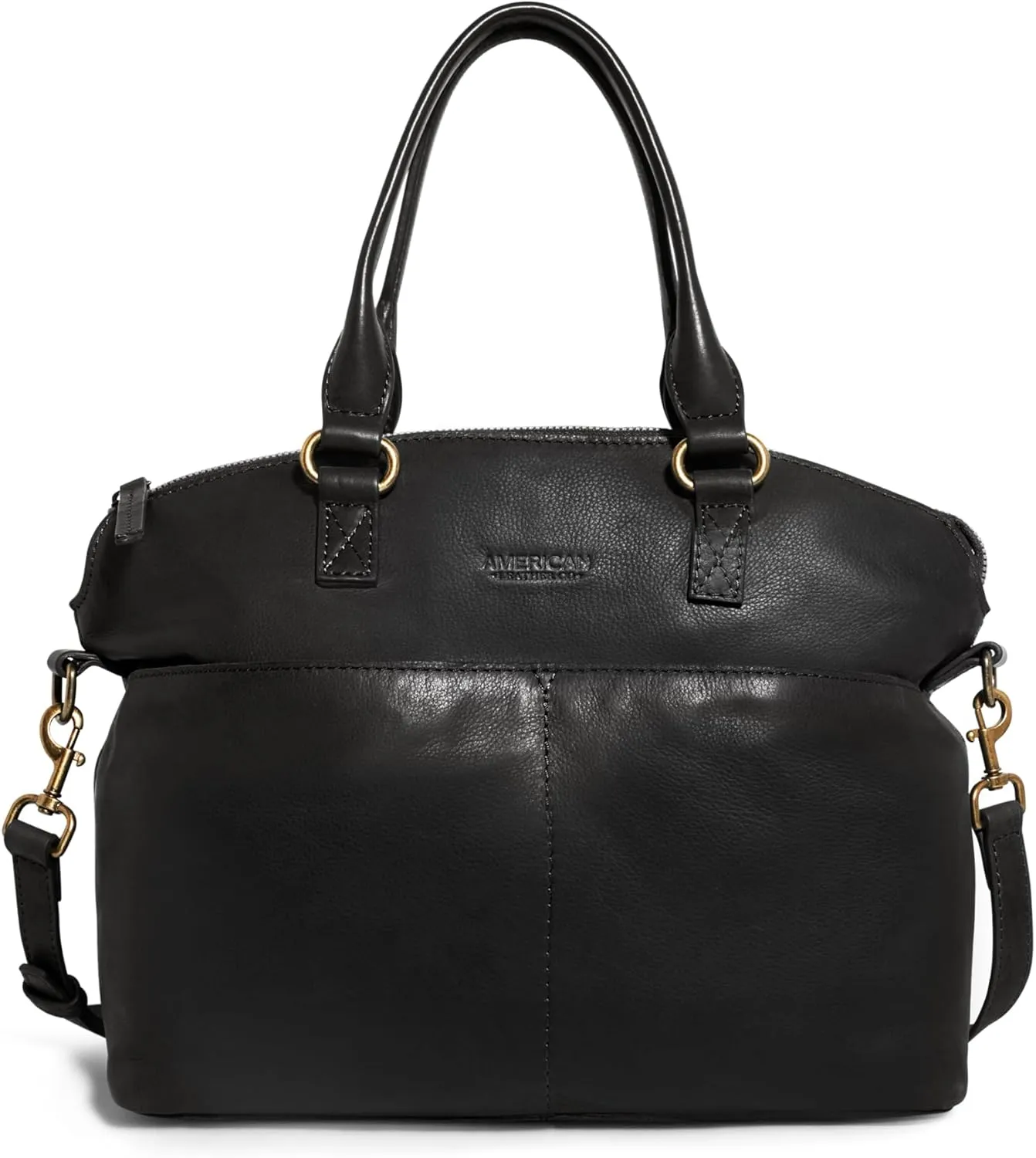 American Leather Co. Carrie Dome Satchel Crossbody Bag