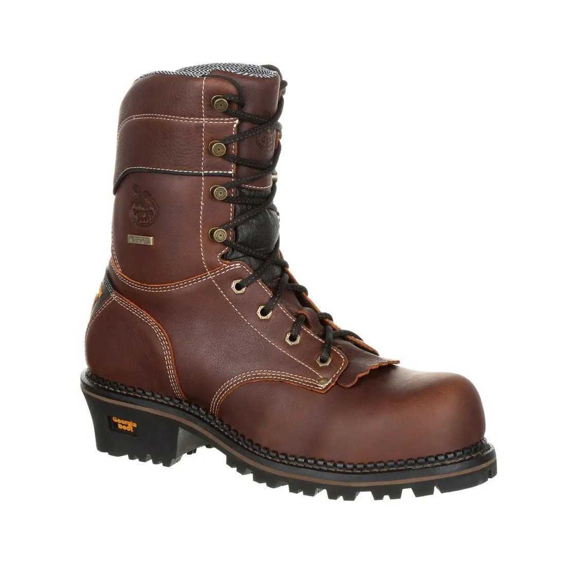 AMP LT Logger Composite Toe Waterproof Work Boot Brown