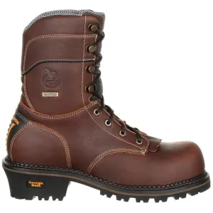 AMP LT Logger Composite Toe Waterproof Work Boot Brown