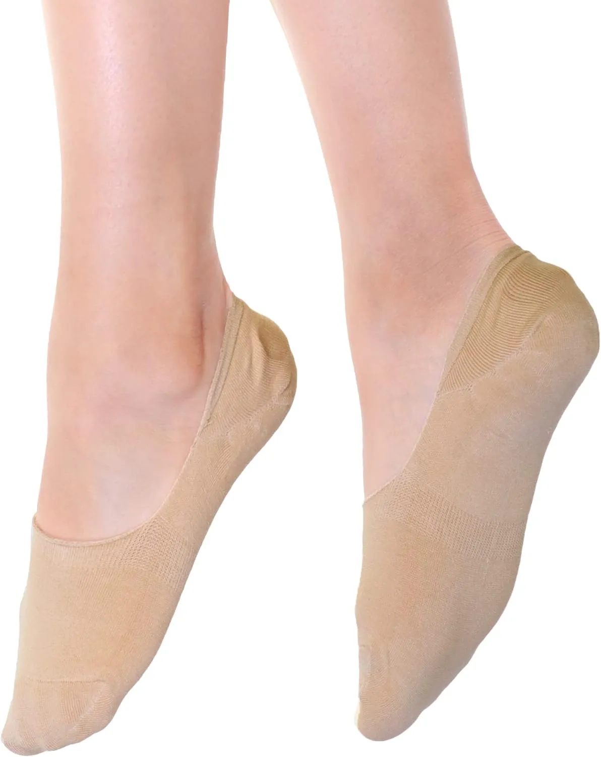 Angelina Womens Mens Unisex Assorted Cotton No-Show Liner Socks (6 or 12 Pairs)