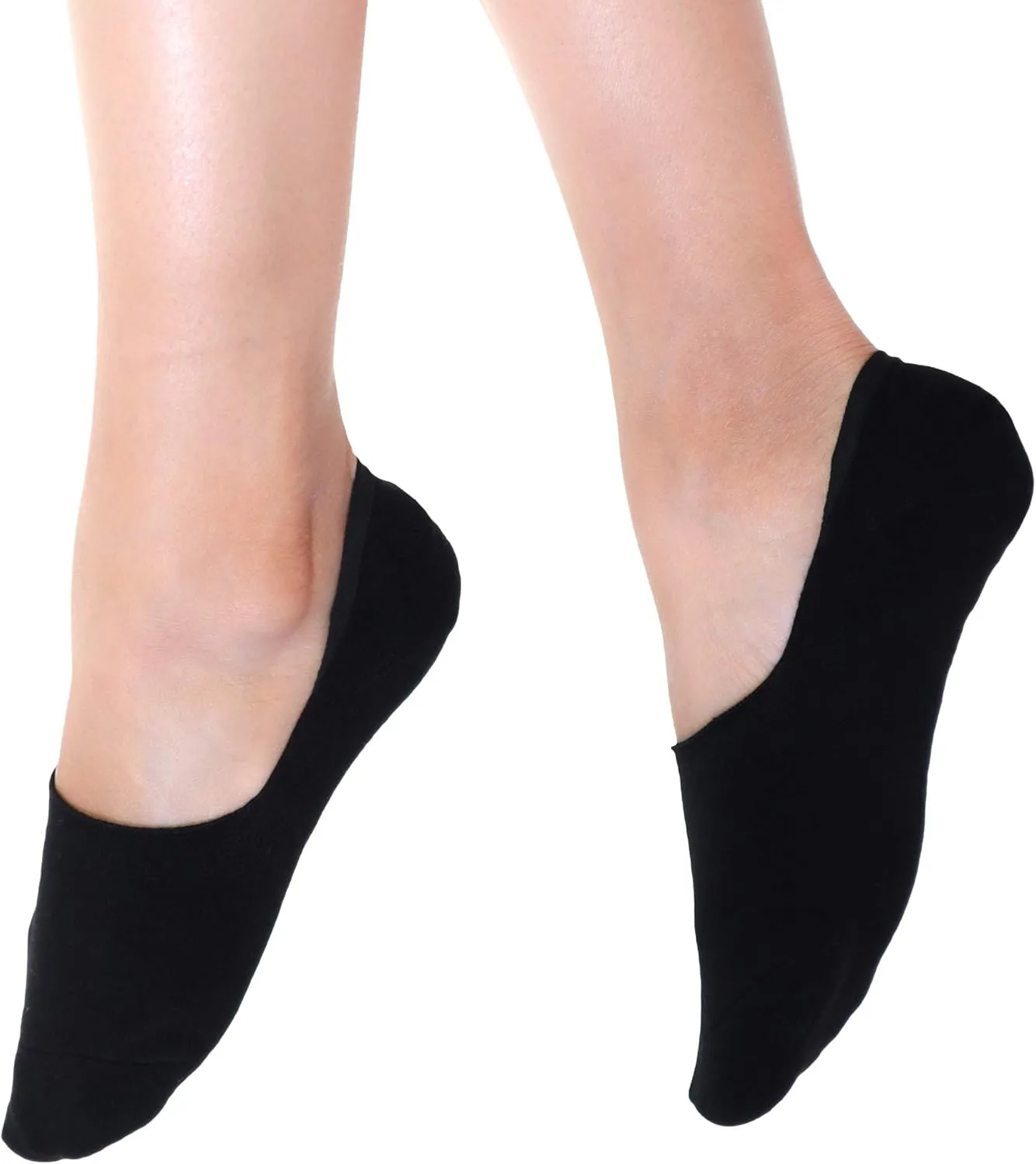 Angelina Womens Mens Unisex Assorted Cotton No-Show Liner Socks (6 or 12 Pairs)