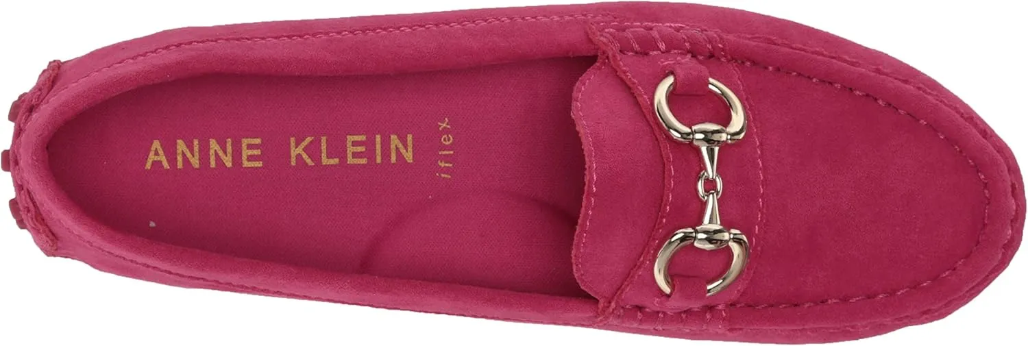 Anne Klein Womens Chrystie Faux Leather Driving Moccasins Moccasins