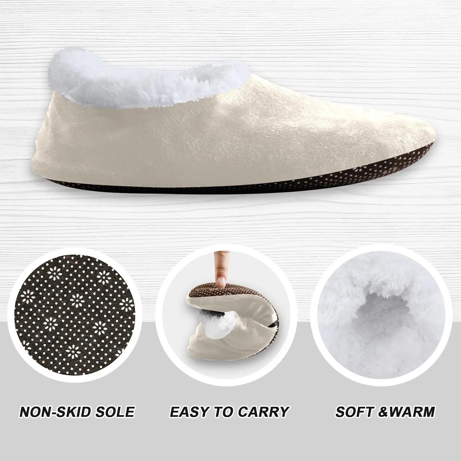 Aqua House Slippers Non-Slip Soft Bedroom Slippers for Men Bedroom