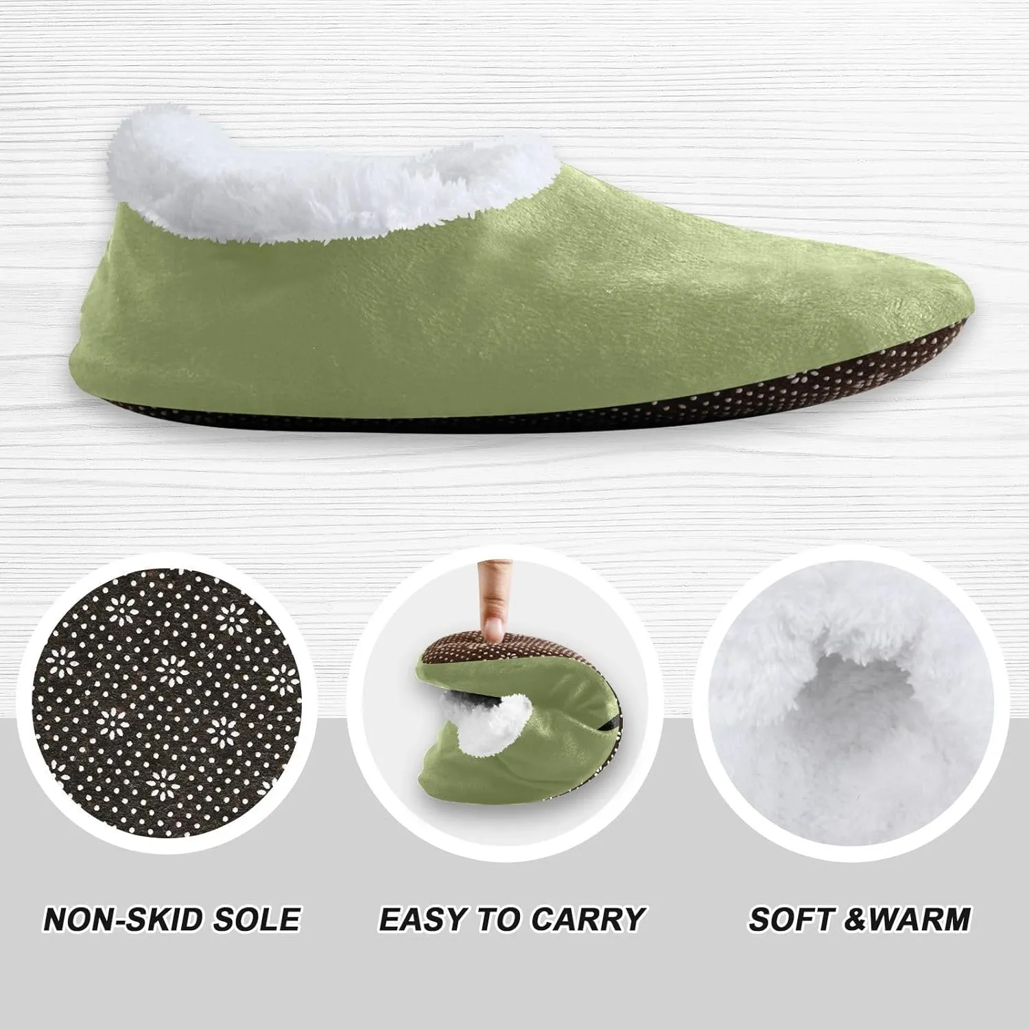 Aqua House Slippers Non-Slip Soft Bedroom Slippers for Men Bedroom
