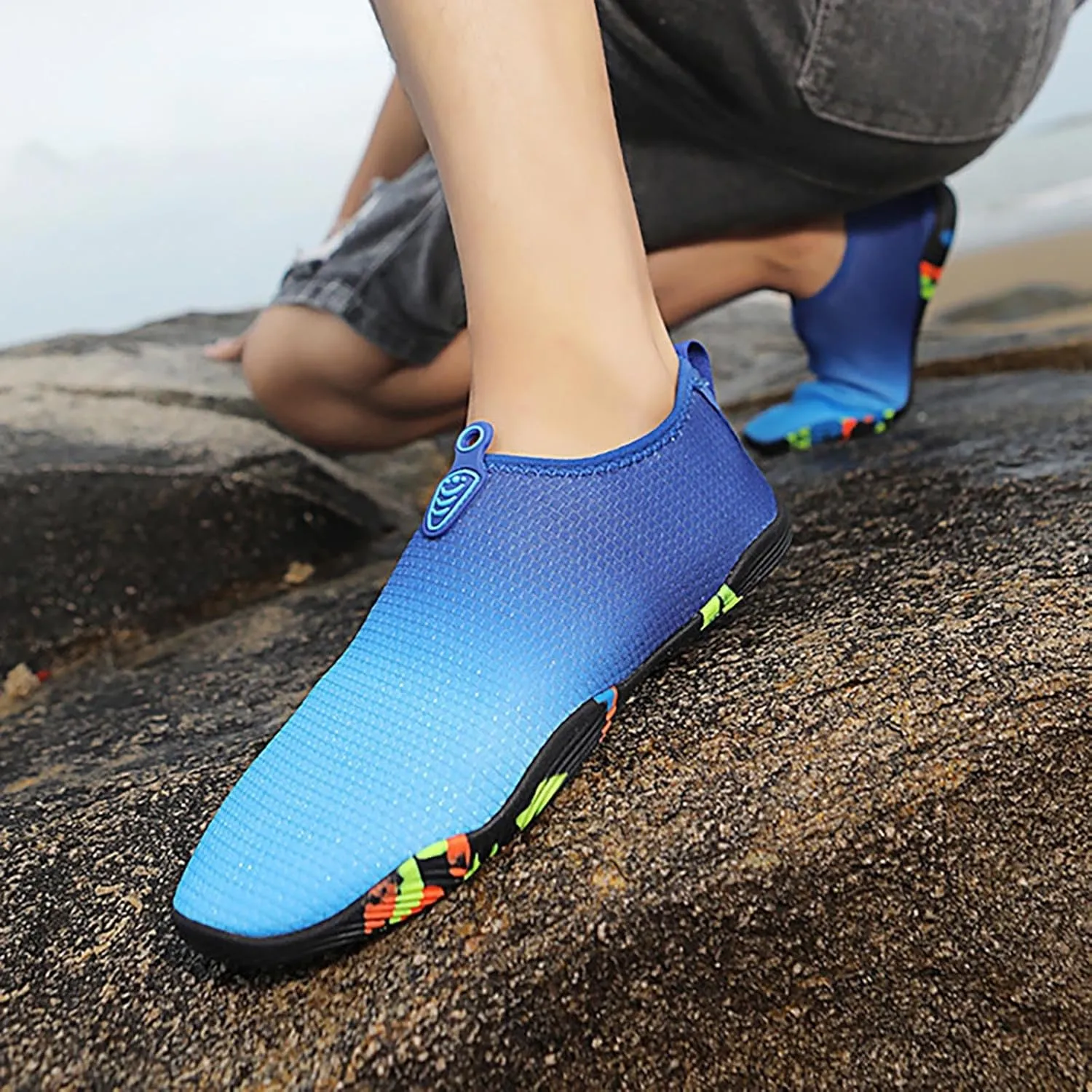 Aqua Socks Water Shoes Quick Dry Barefoot Swim Beach Pool Surf Hiking Kayaking Diving Yoga Outdoor Sport Shoes Men Women