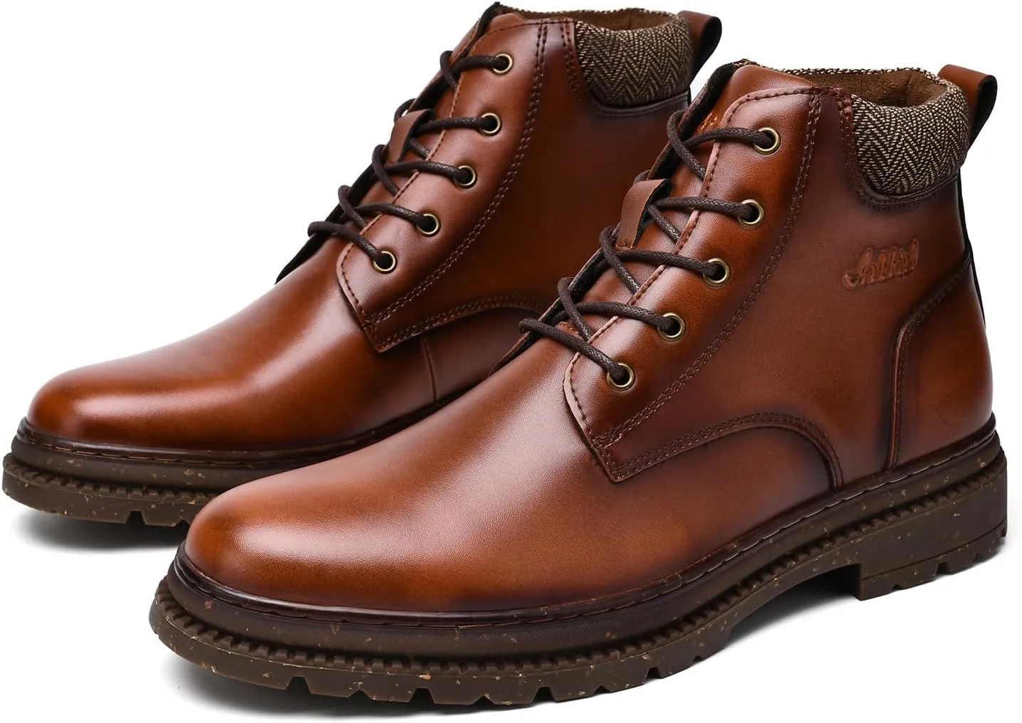 Arkbird Men's Motocycle Combat Boots, Comfortable Stylish Lace Up Fashion Casual Boot For Men