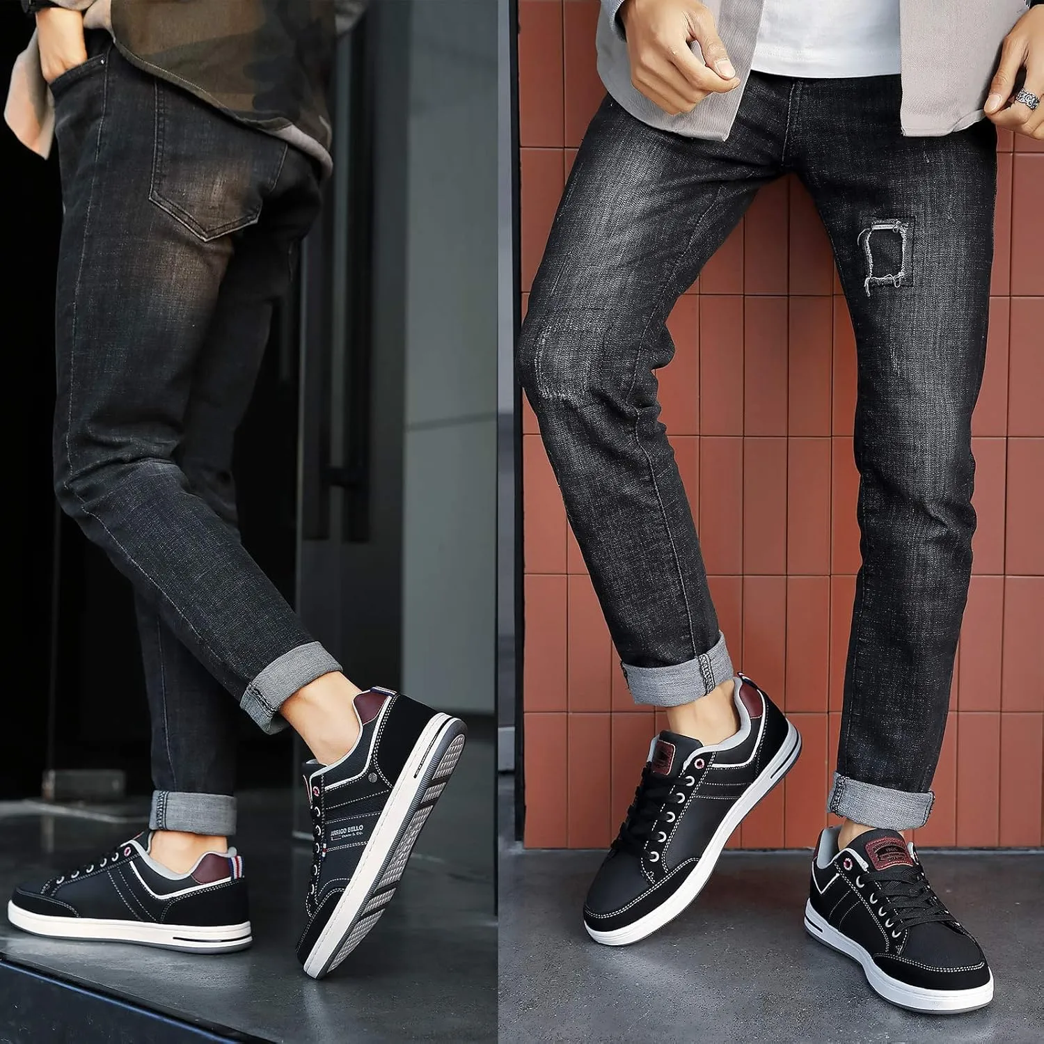 ARRIGO Bello Sneakers for Men Casual Shoes Low Top Comfortable Walking Shoes