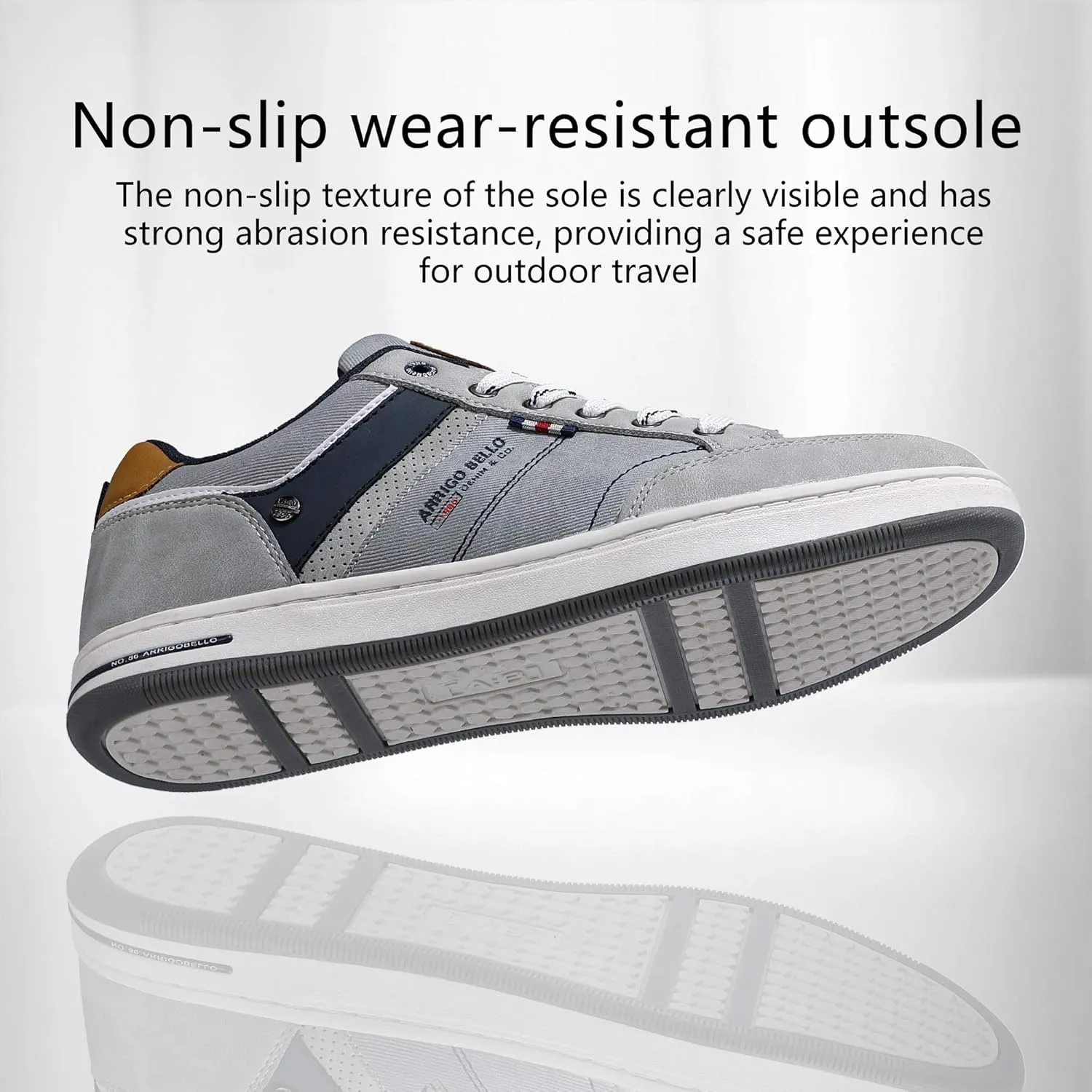 ARRIGO Bello Sneakers for Men Casual Shoes Low Top Comfortable Walking Shoes