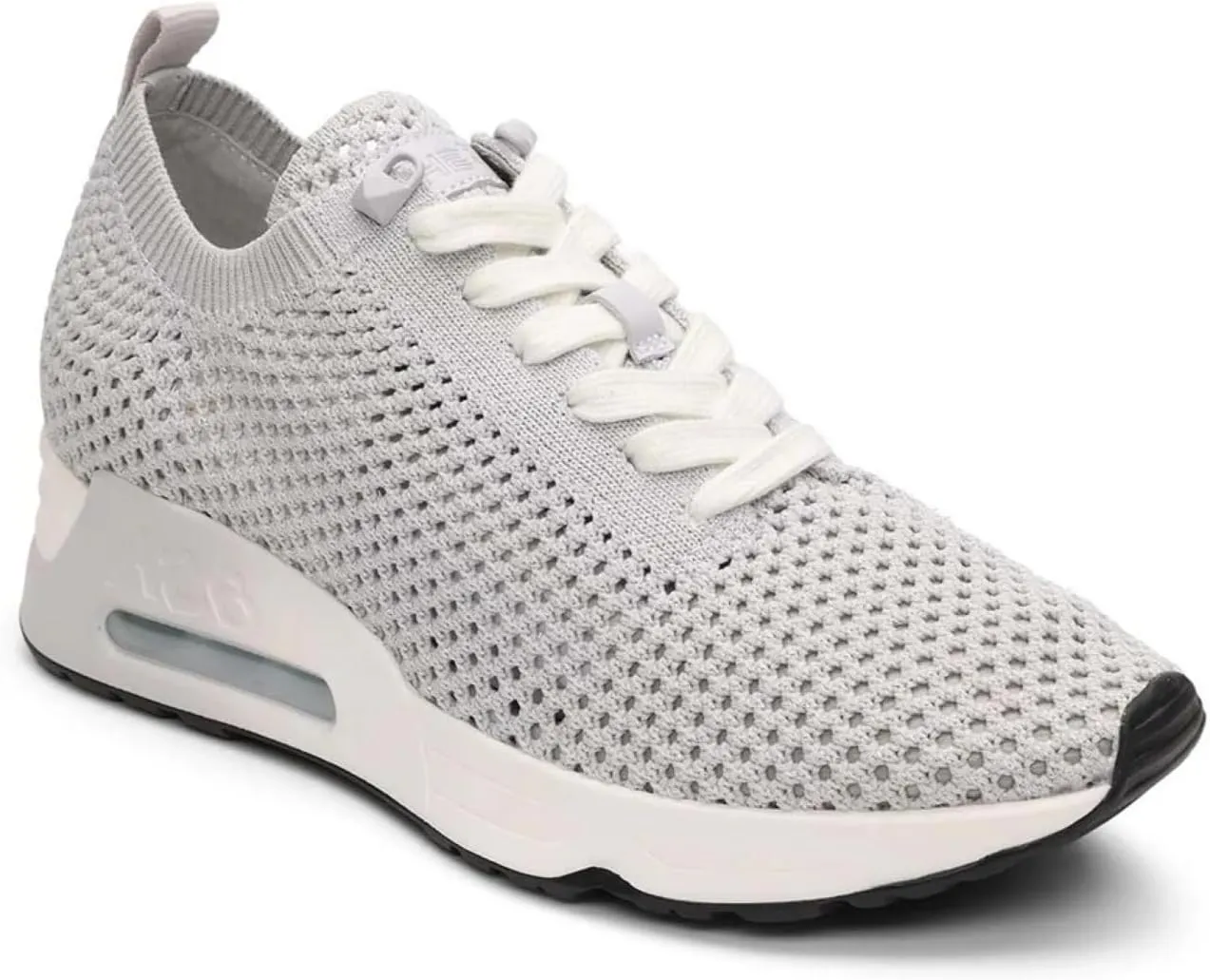 ASH Women's Laika Metallic Knit Sneaker Fashionable Lightweight Comfort Shoes with Breathable Design