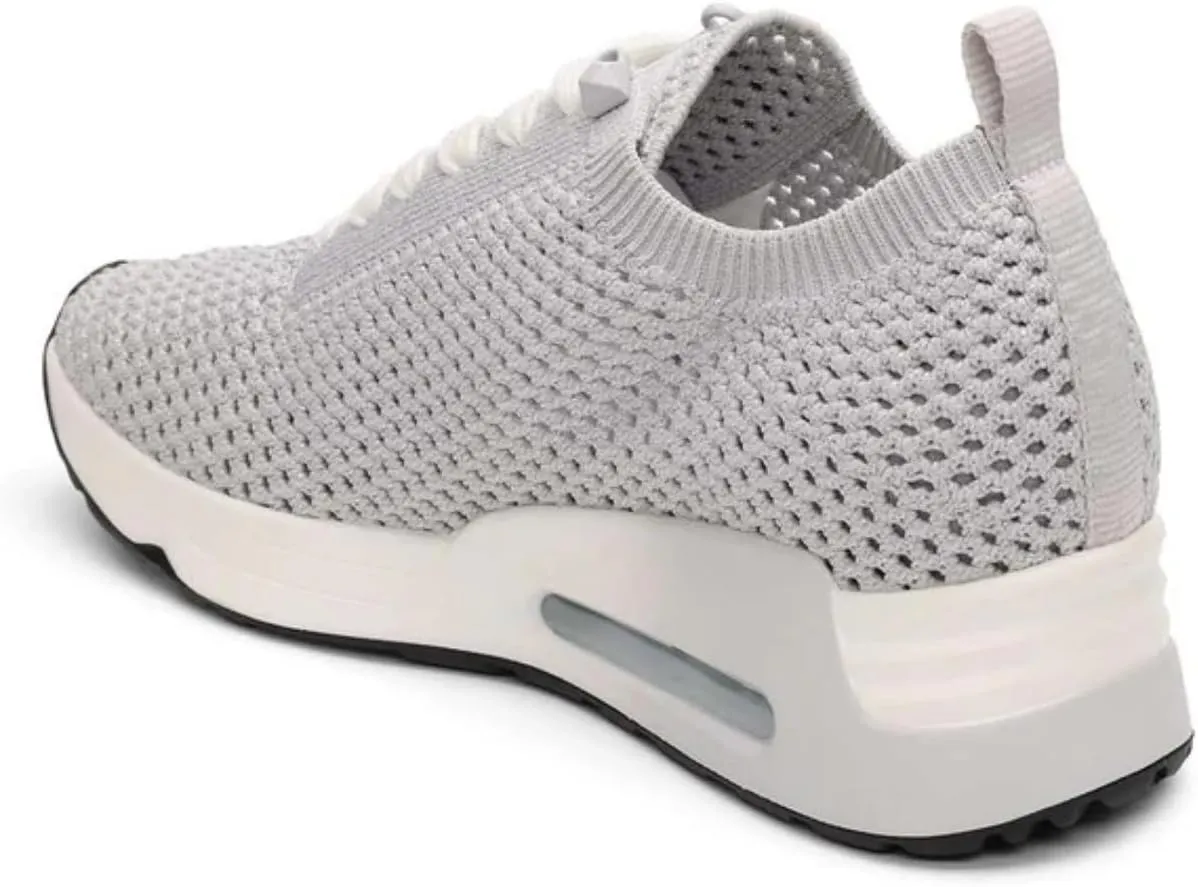 ASH Women's Laika Metallic Knit Sneaker Fashionable Lightweight Comfort Shoes with Breathable Design