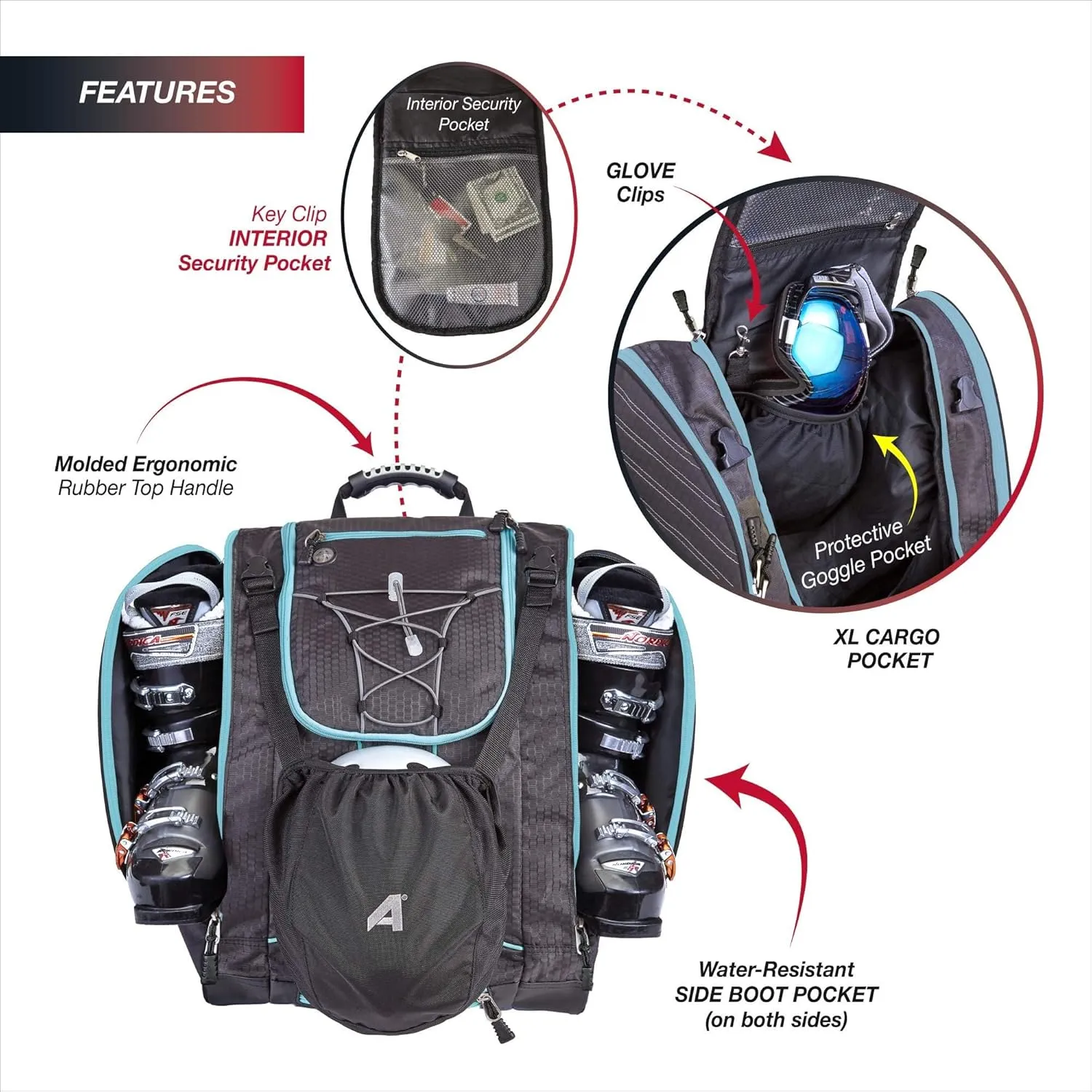 Athalon Everything Ski Boot Bag and Backpack
