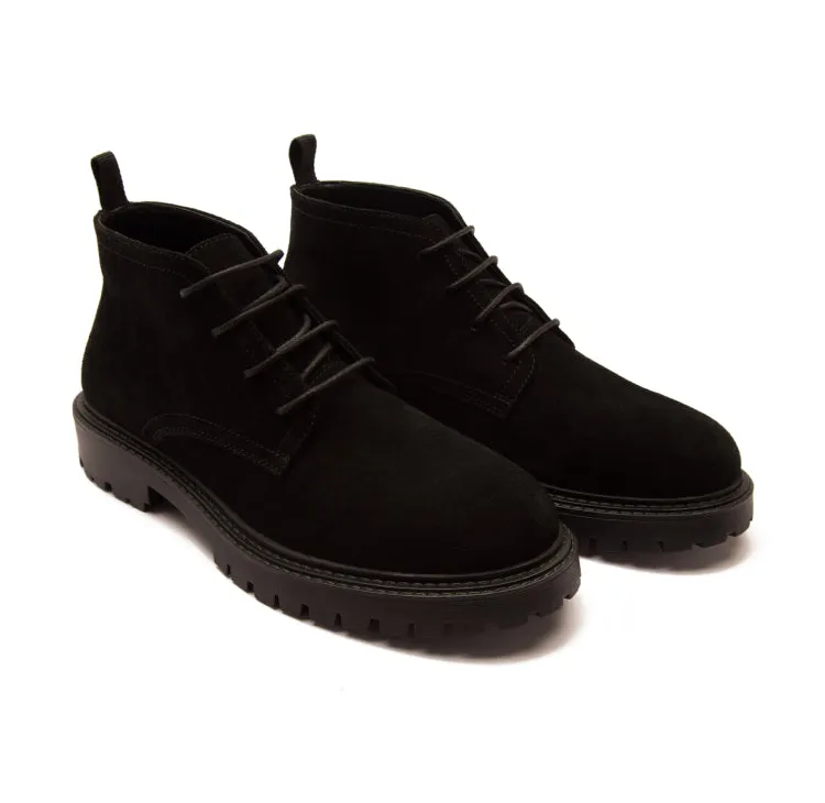 Axel Black Suede Men's Boots | Off The Hook London