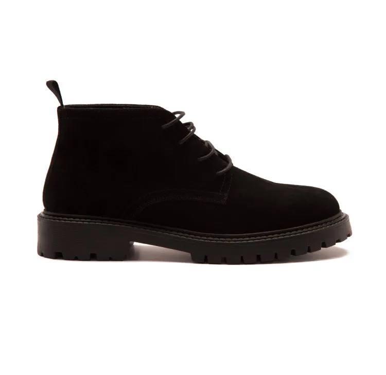 Axel Black Suede Men's Boots | Off The Hook London