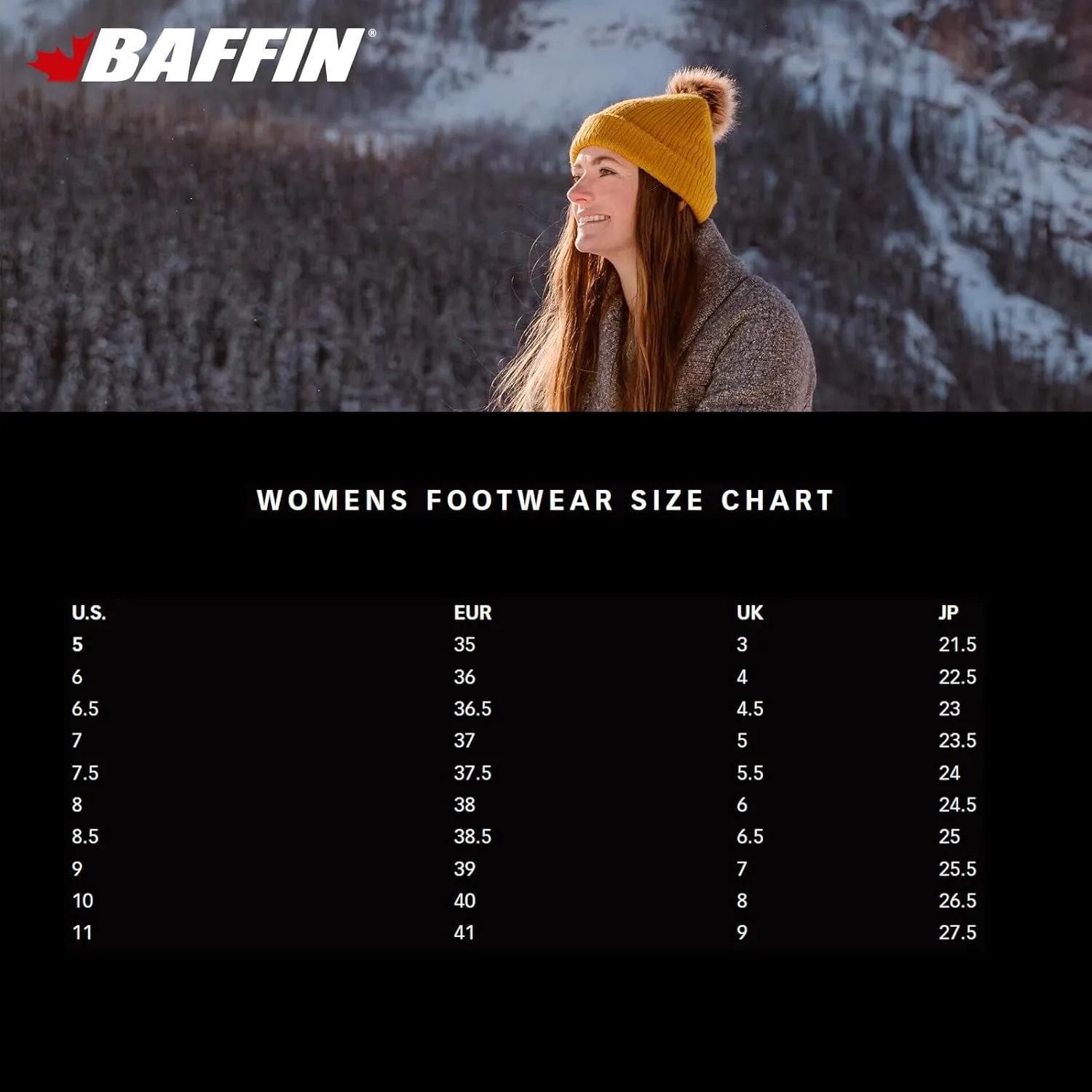 Baffin Women's OTTAWA Waterproof Insulated Tall-Height Lace-Up Snow Boots, Leather & Nylon Upper, Flexible Polar Rubber Base