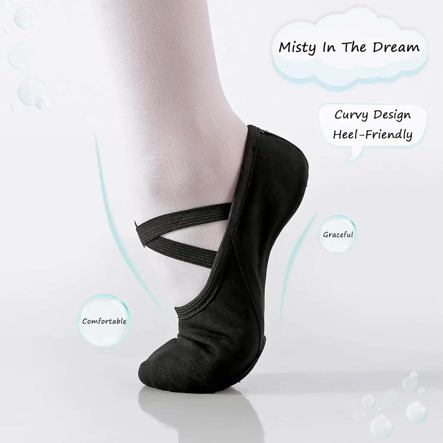 Ballet Shoes for Girls Toddler Kids Adult Women Soft Canvas Dance Slippers Gymnastics Shoe