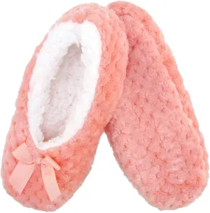 BambooMN Adult Super Soft Warm Cozy Fuzzy Soft Touch Sleeper Slippers Non-Slip Lined Socks
