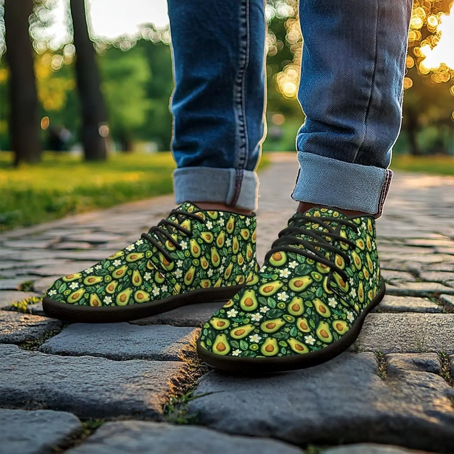 Barefoot Sneakers Mushroom Lace Up Shoes for Women Trendy Fruit Wide Minimalist Shoe Comfortable Running Walking Shoe