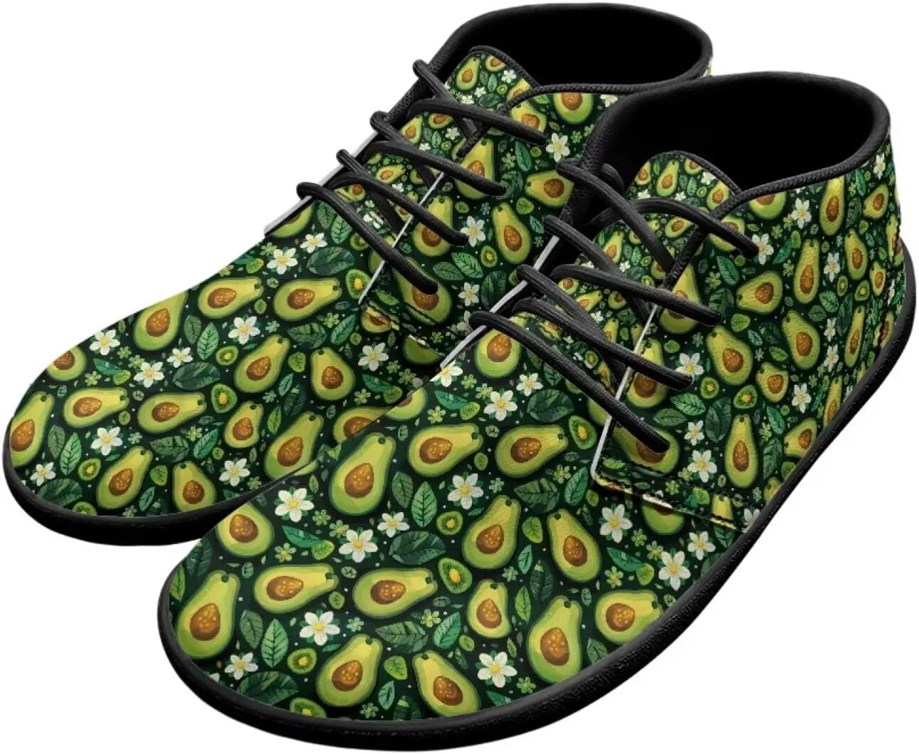 Barefoot Sneakers Mushroom Lace Up Shoes for Women Trendy Fruit Wide Minimalist Shoe Comfortable Running Walking Shoe