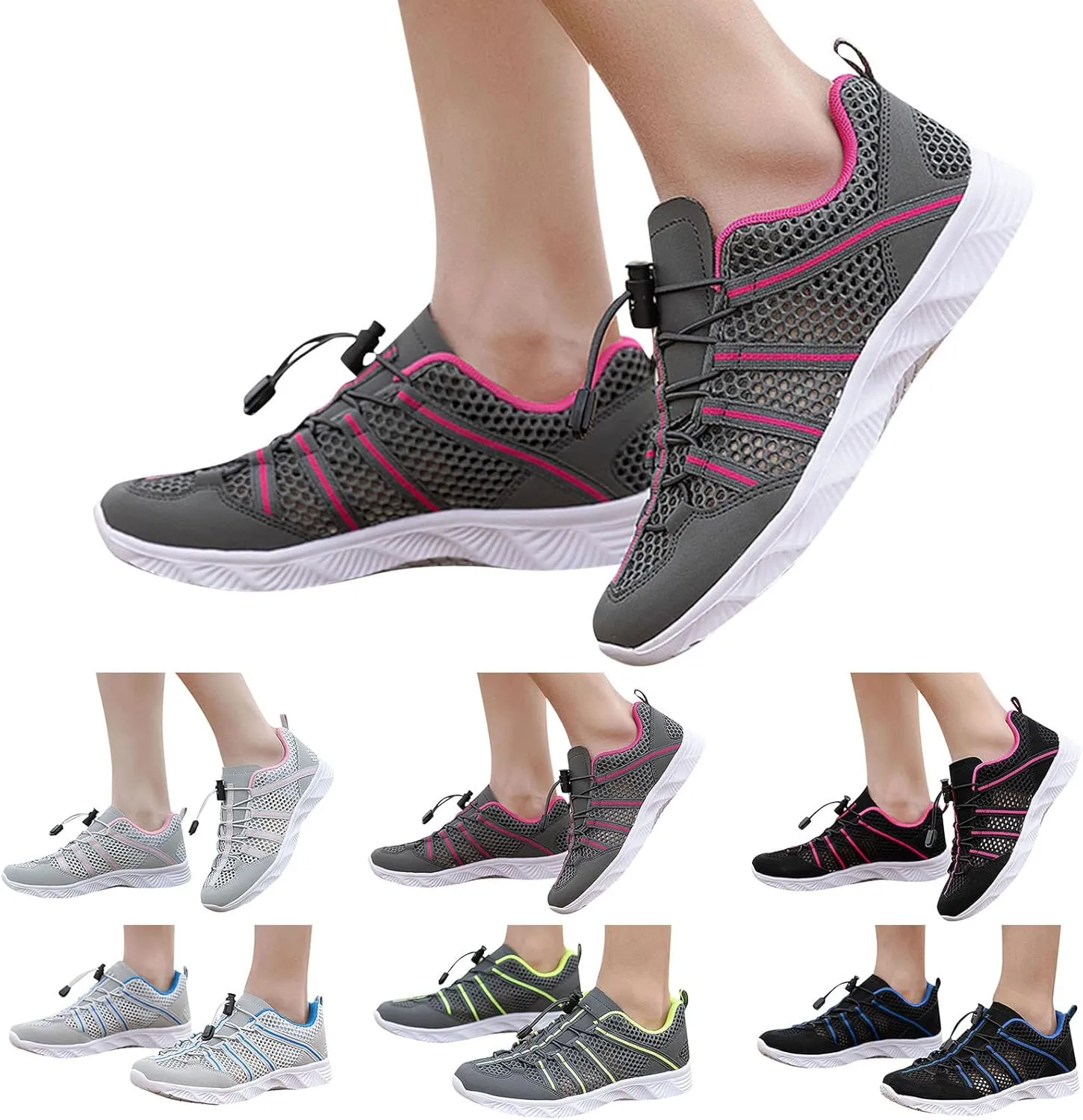 Barefoot Water Shoes Men Women Quick Dry Aqua Swim Beach Pool Surf Hiking Kayaking Outdoor Sports Shoes Lightweight Non Slip Breathable