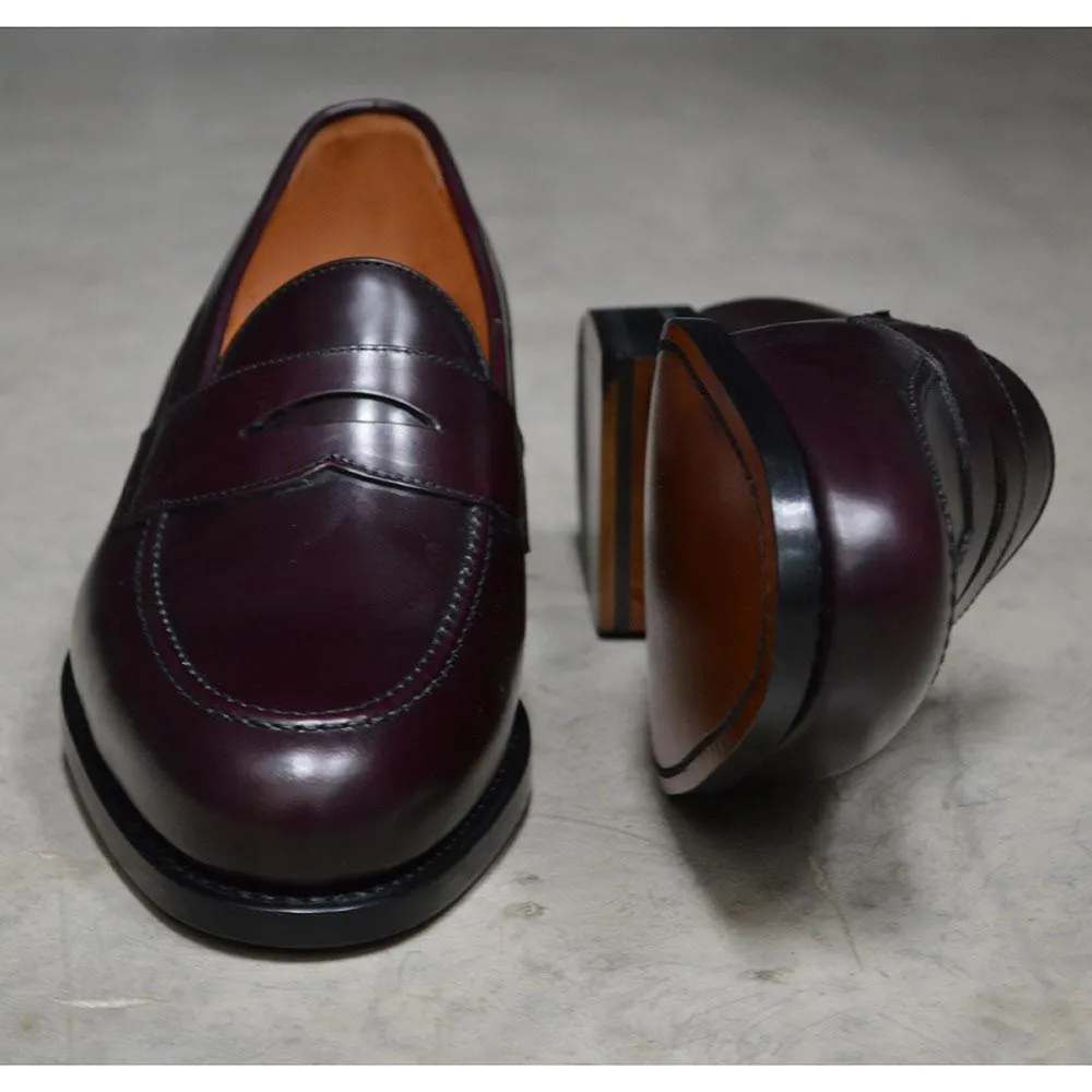 Berwick 1707 Penny Loafer (9628) Burgundy Hi-Shine