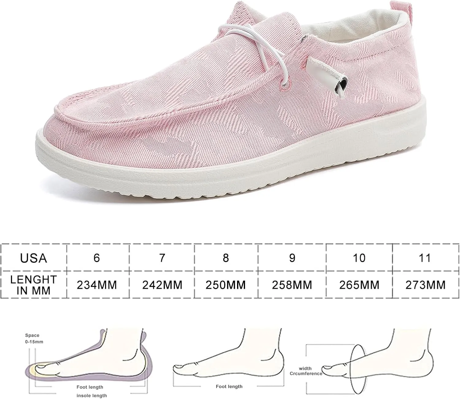 Betrue Women's Lightweight Boat Shoes, Casual Loafers, Slip On Deck Shoes, Breathable Canvas Walking Shoes