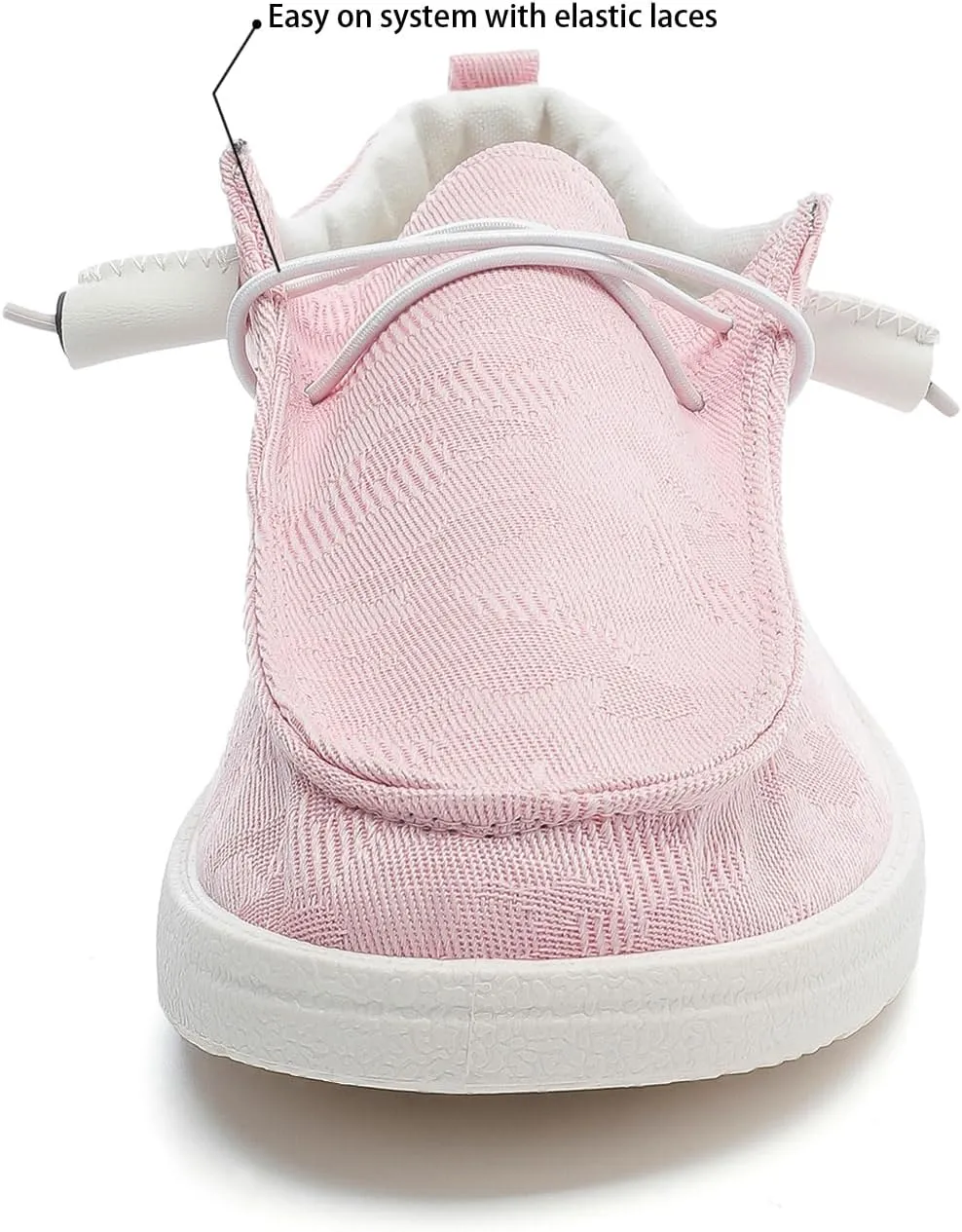 Betrue Women's Lightweight Boat Shoes, Casual Loafers, Slip On Deck Shoes, Breathable Canvas Walking Shoes