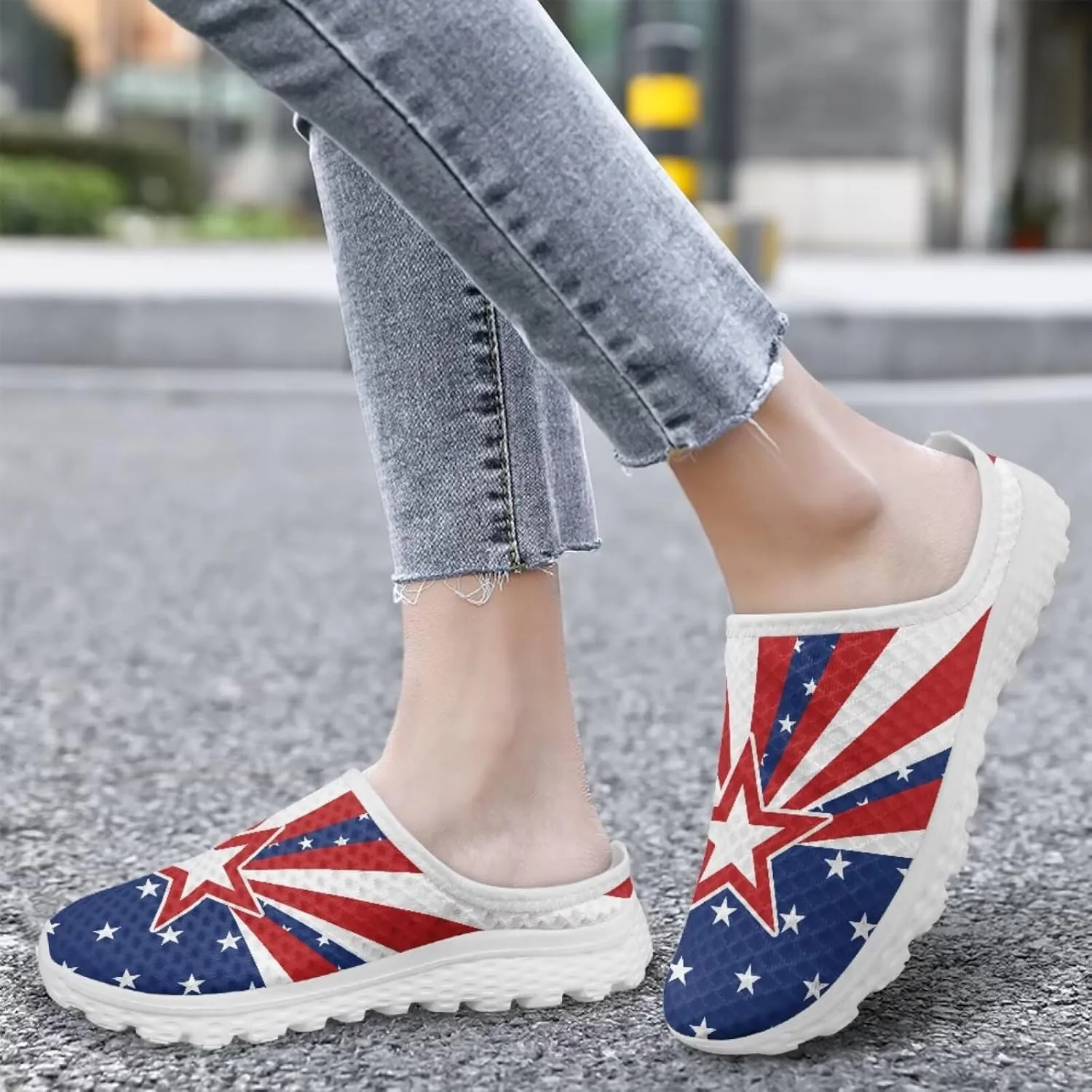 Binienty Mule Sneakers for Women Soft EVA Sole Anti-Slip Garden Clogs Fashion Slip on Loafers