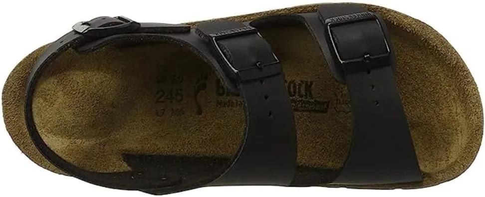 BIRKENSTOCK Men's Ankle Strap Professional Shoe Soft Bed (Birko Flor) Kano Black Size 12 UK, 39 EU