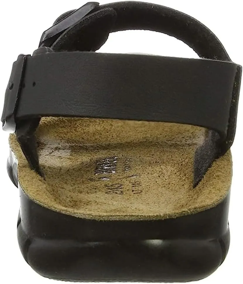 BIRKENSTOCK Men's Ankle Strap Professional Shoe Soft Bed (Birko Flor) Kano Black Size 12 UK, 39 EU