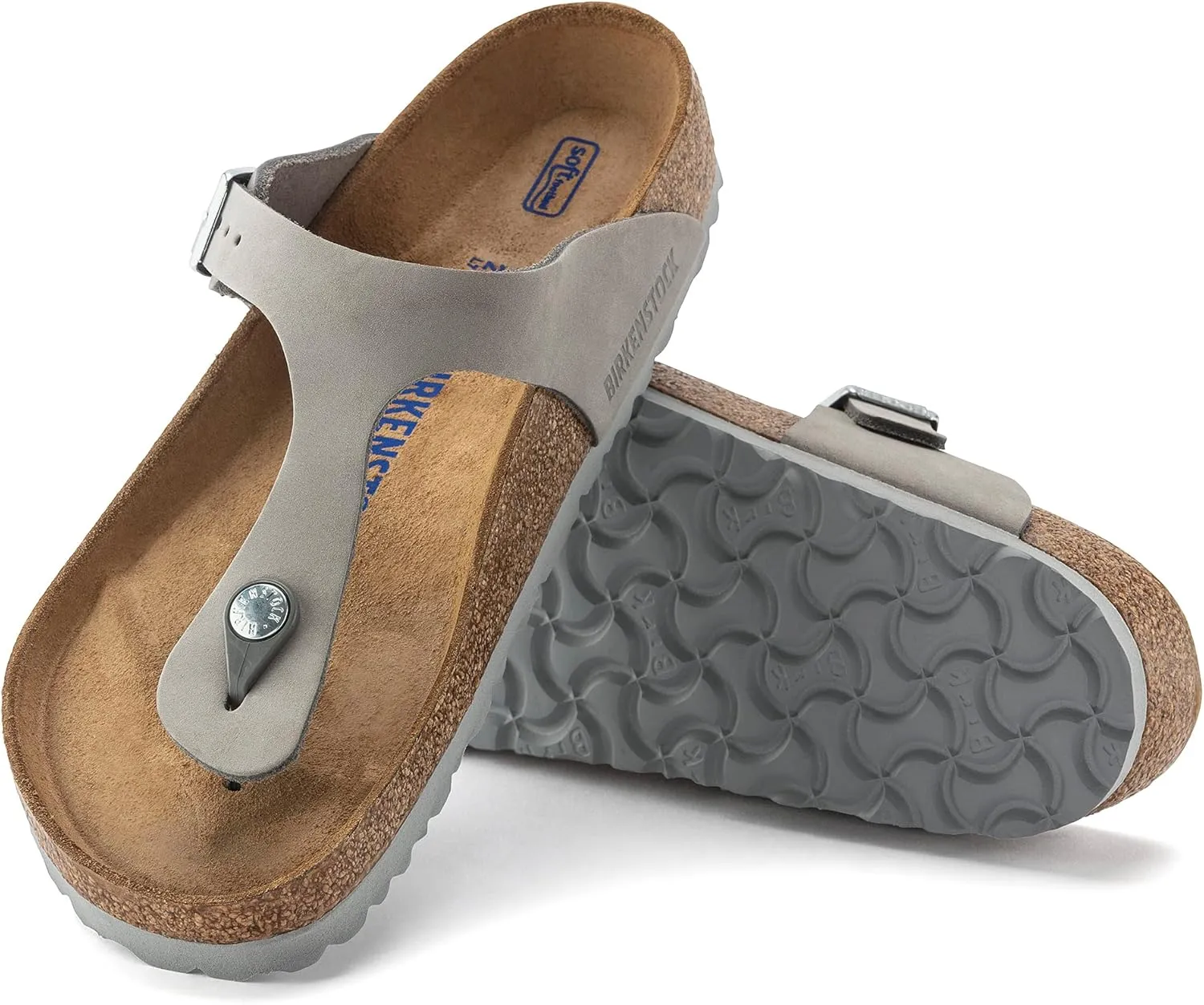 Birkenstock Women's Soft Footbed Gizeh SFB Dove Gray Nb R