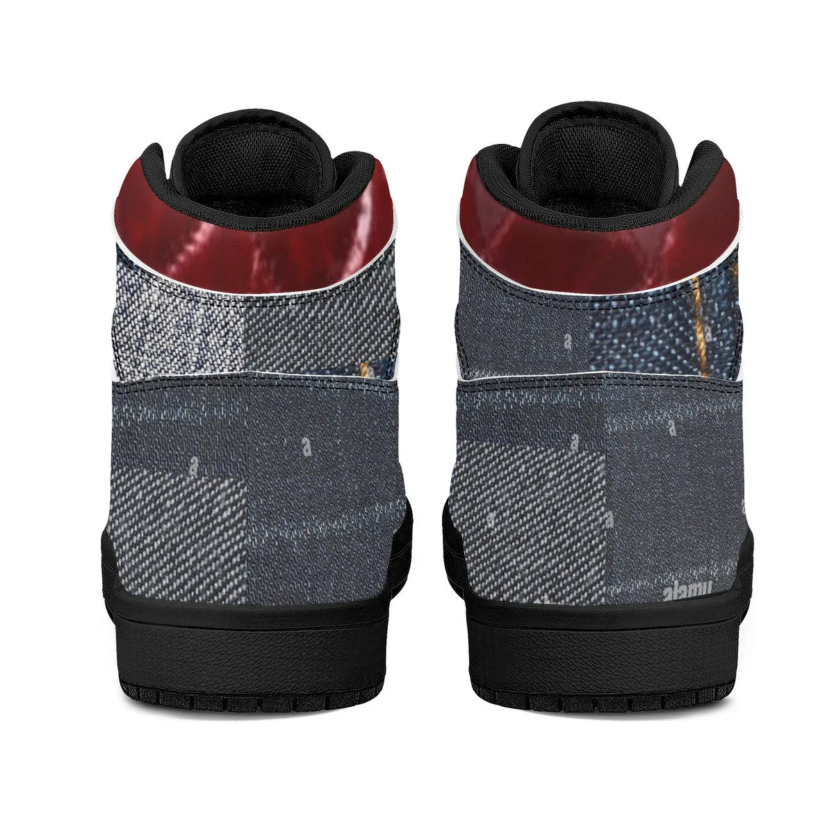 Black D16 Money denim High-Top 5G-enabled Burgundy Sneakers Bushae Leather Synthetic Great savings Bottom -