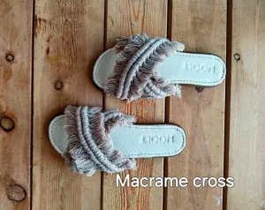 Boho Cross Macrame - Beige