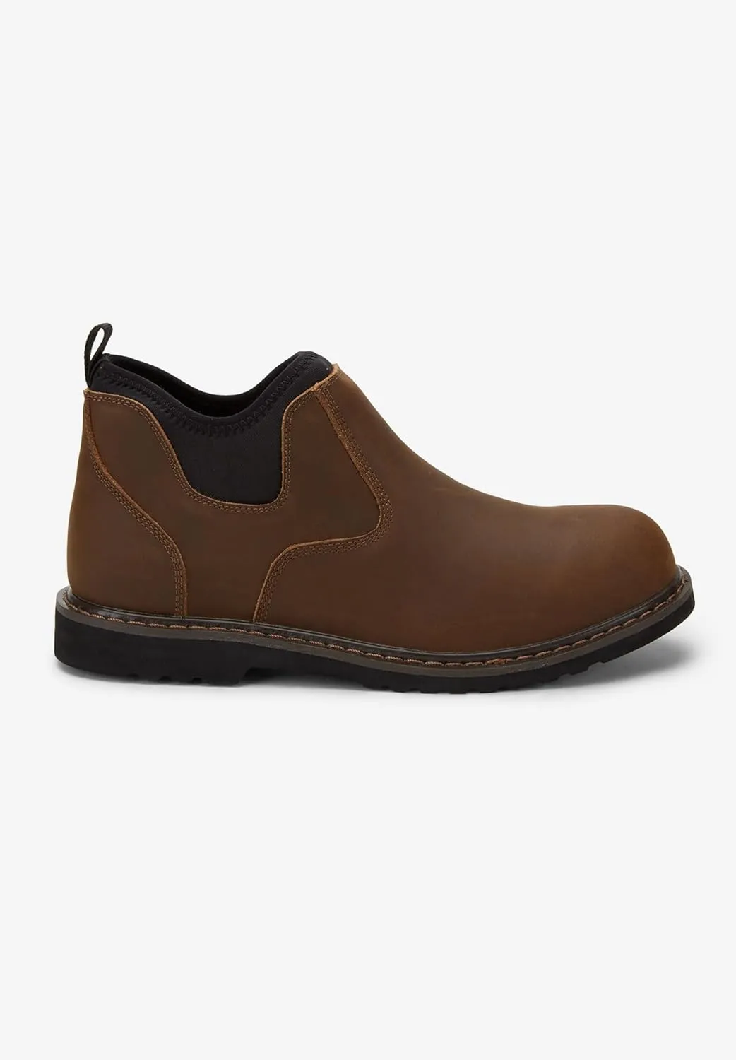 Boulder Creek by Kingsize Men's Wide Width Pull-On Boots