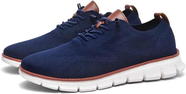 Breeze Shoes for Men Oxfords Lace-Up Lightweight Casual Walking Comfortable Dress wearbreeze Breeze Urban Shoes