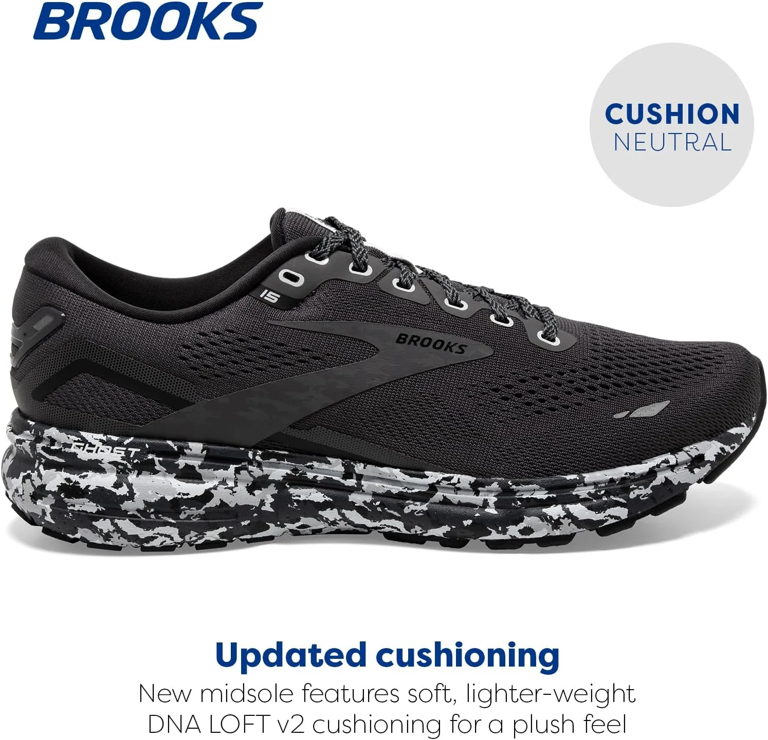 Brooks Men's Ghost 15 Neutral Running Shoe