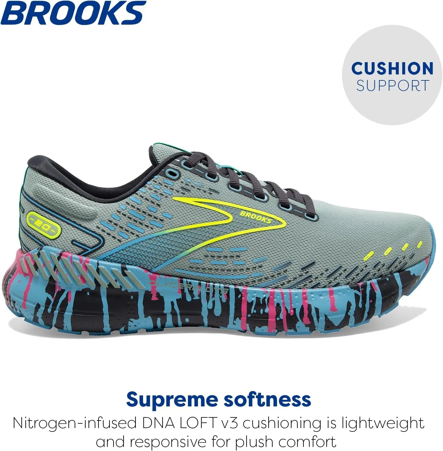 Brooks Men's Glycerin GTS 20 Supportive Running Shoe